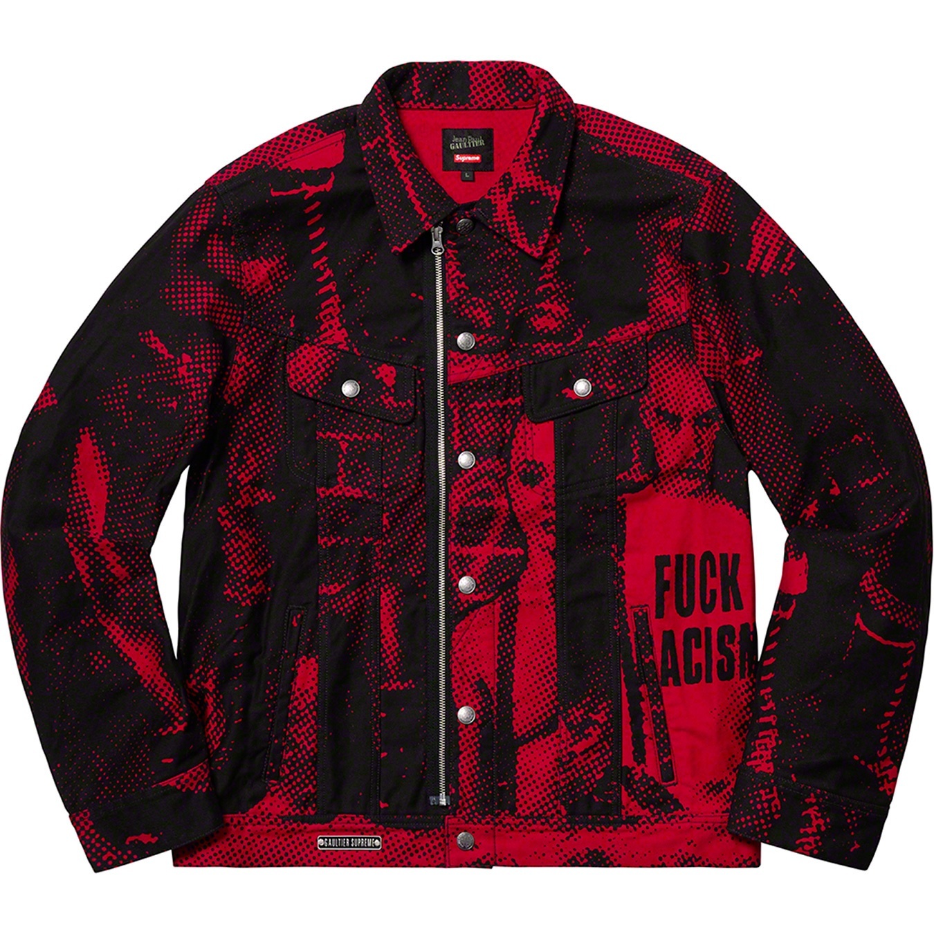 Supreme®/Jean Paul Gaultier® Fuck Racism Trucker Jacket view 6